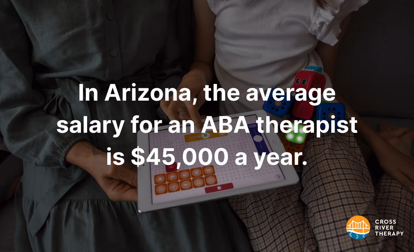 In Arizona, the average salary for an ABA therapist is $45,000 a year.