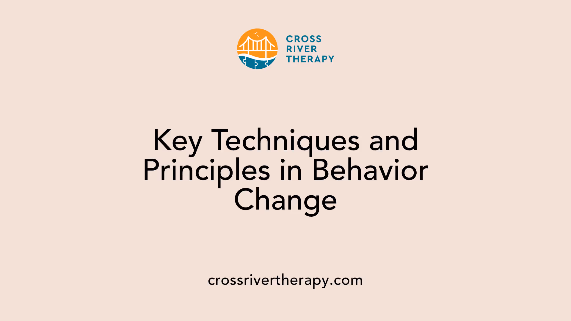 Key Techniques and Principles in Behavior Change