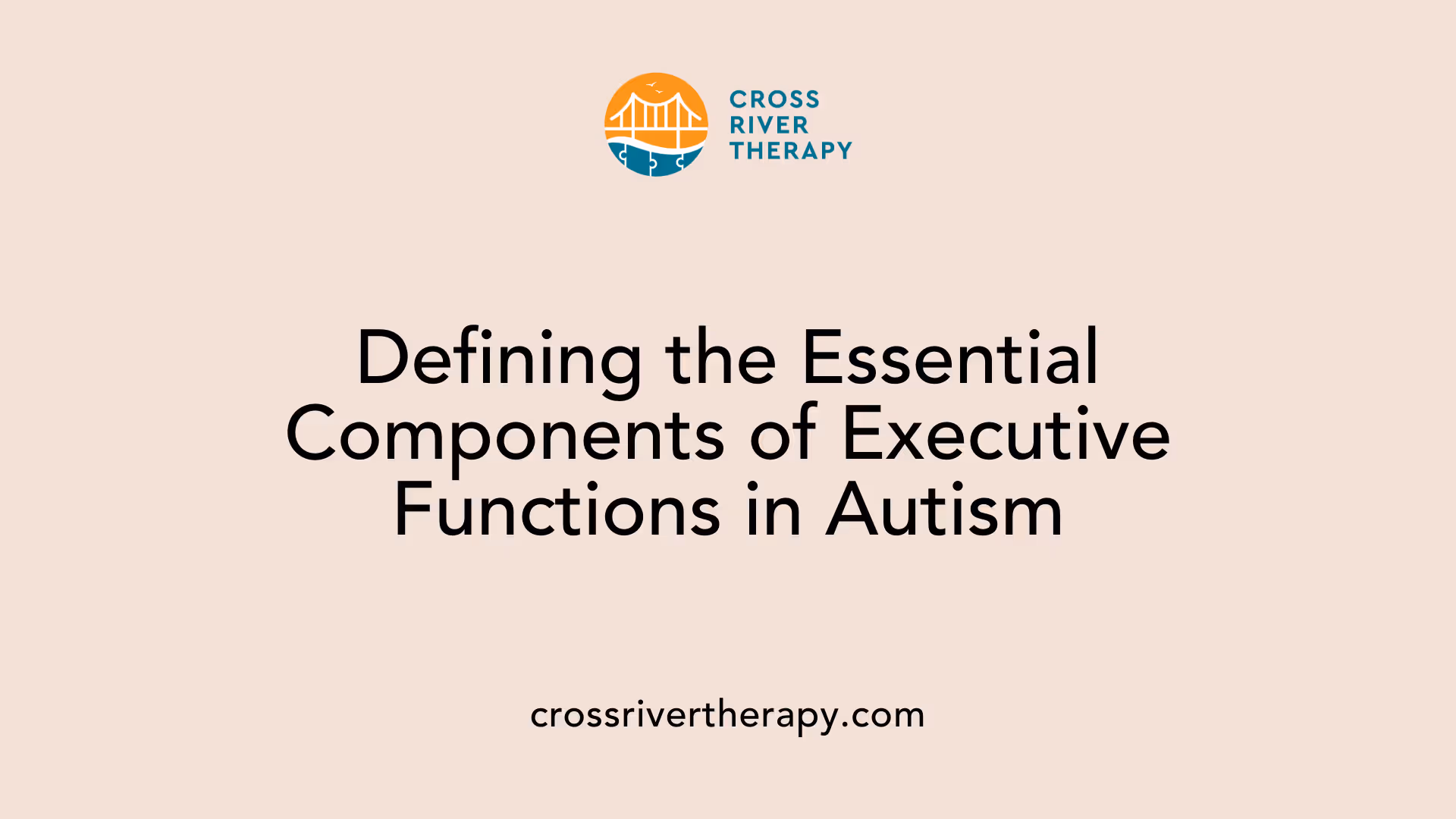 Defining the Essential Components of Executive Functions in Autism