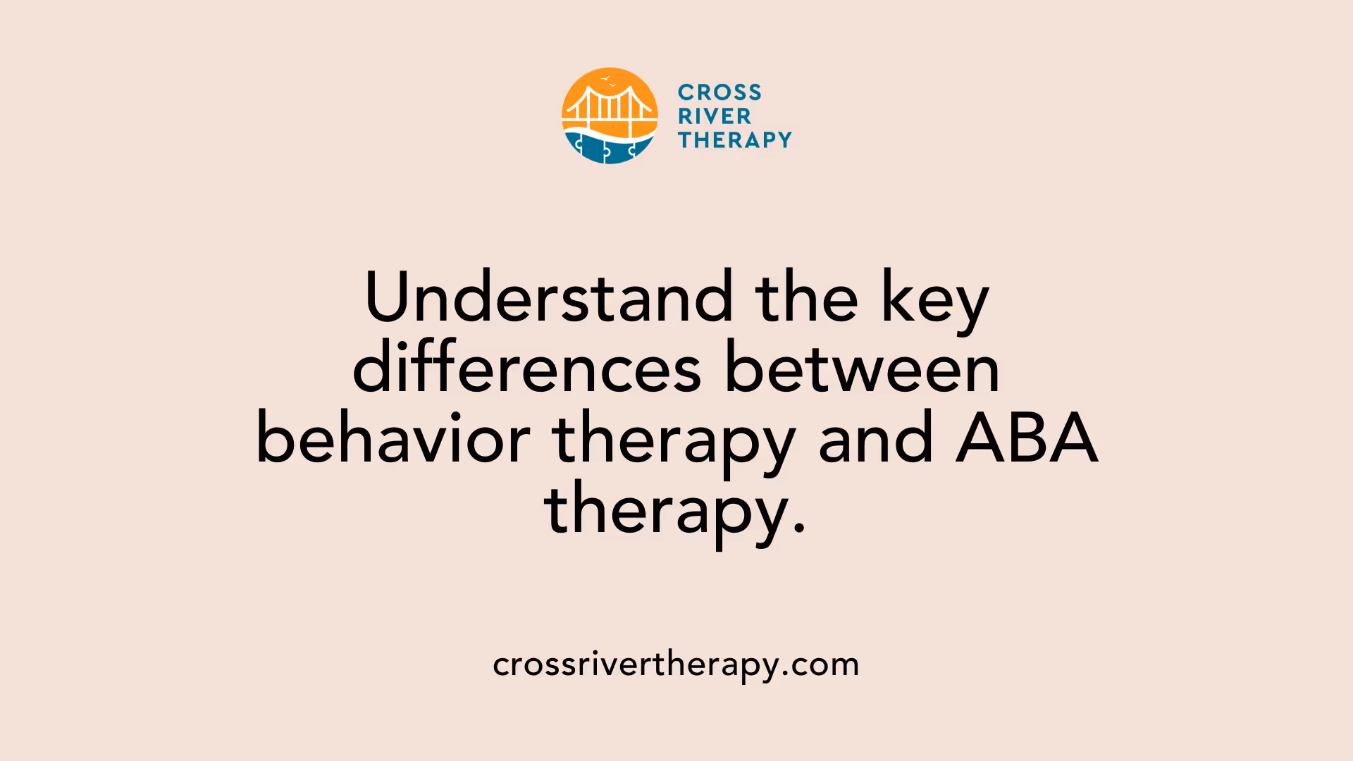 Understand the key differences between behavior therapy and ABA therapy.