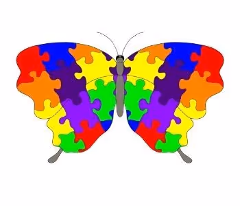 Butterfly Symbol for Autism