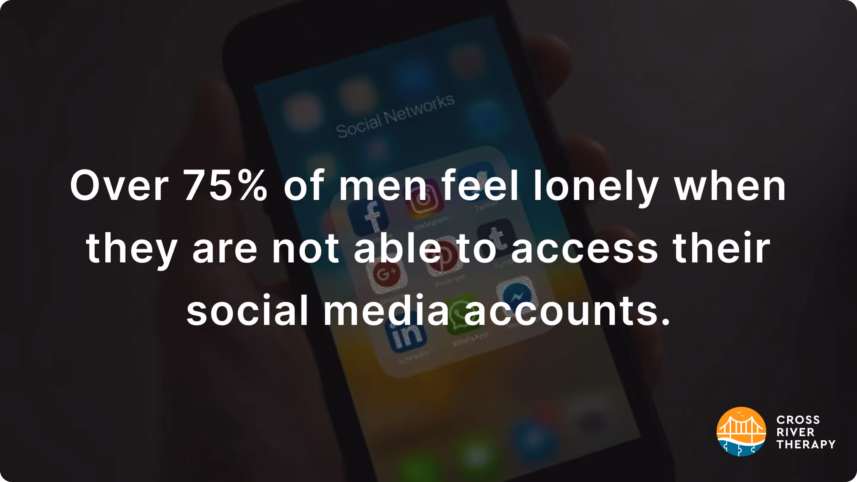 percent of men that feel lonely without social media access