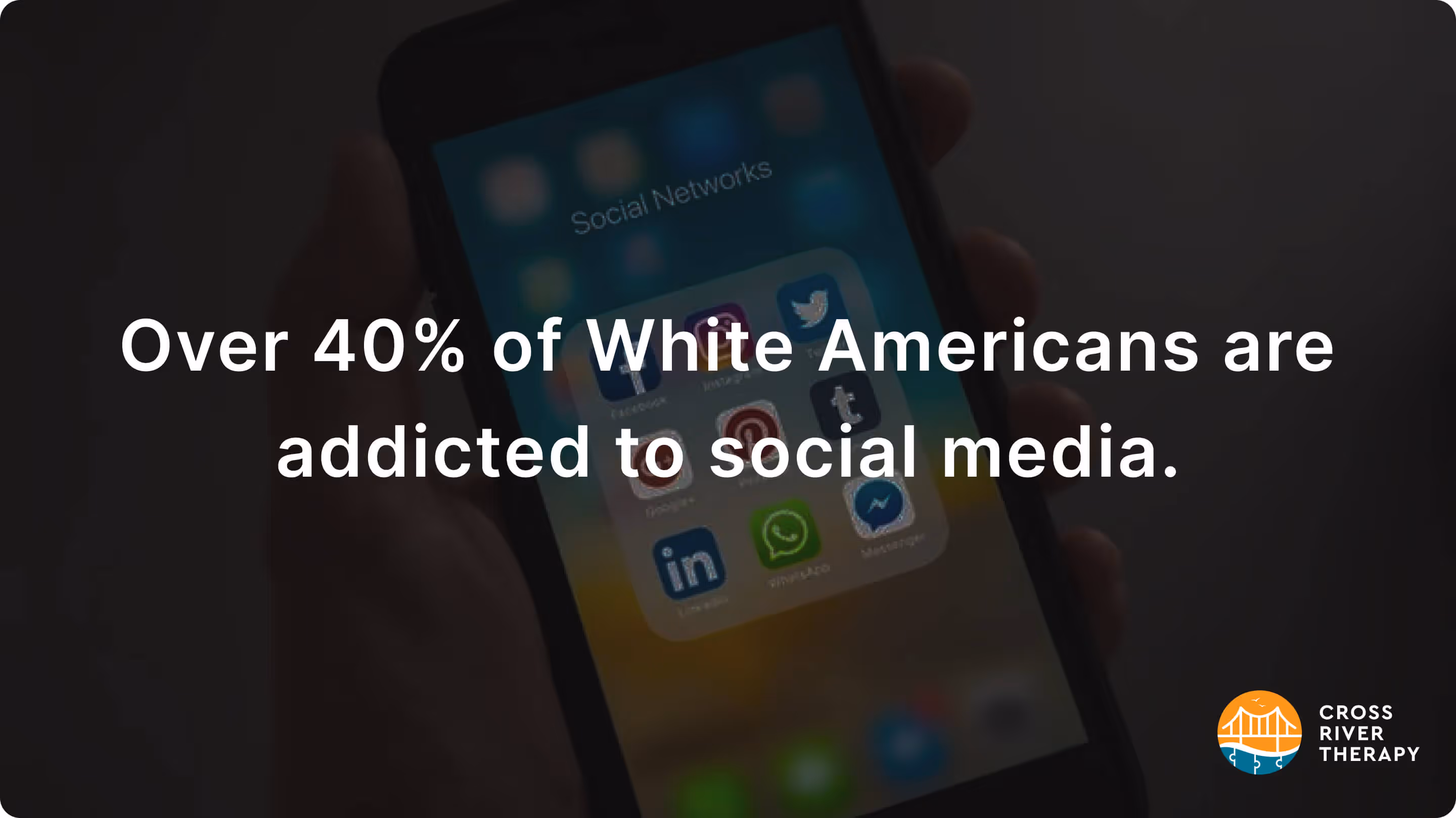 percent of white americans addicted to social media