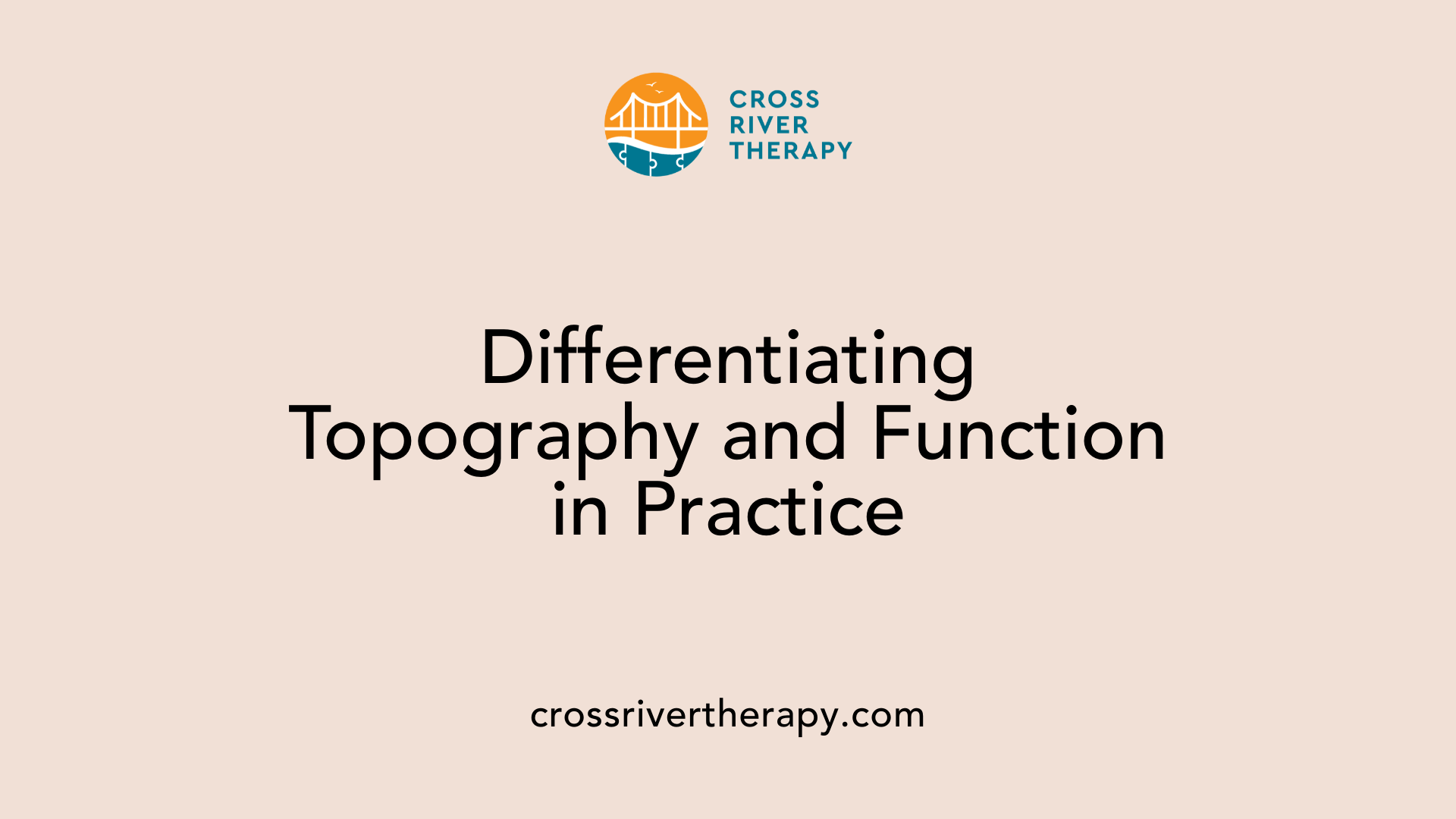 Differentiating Topography and Function in Practice