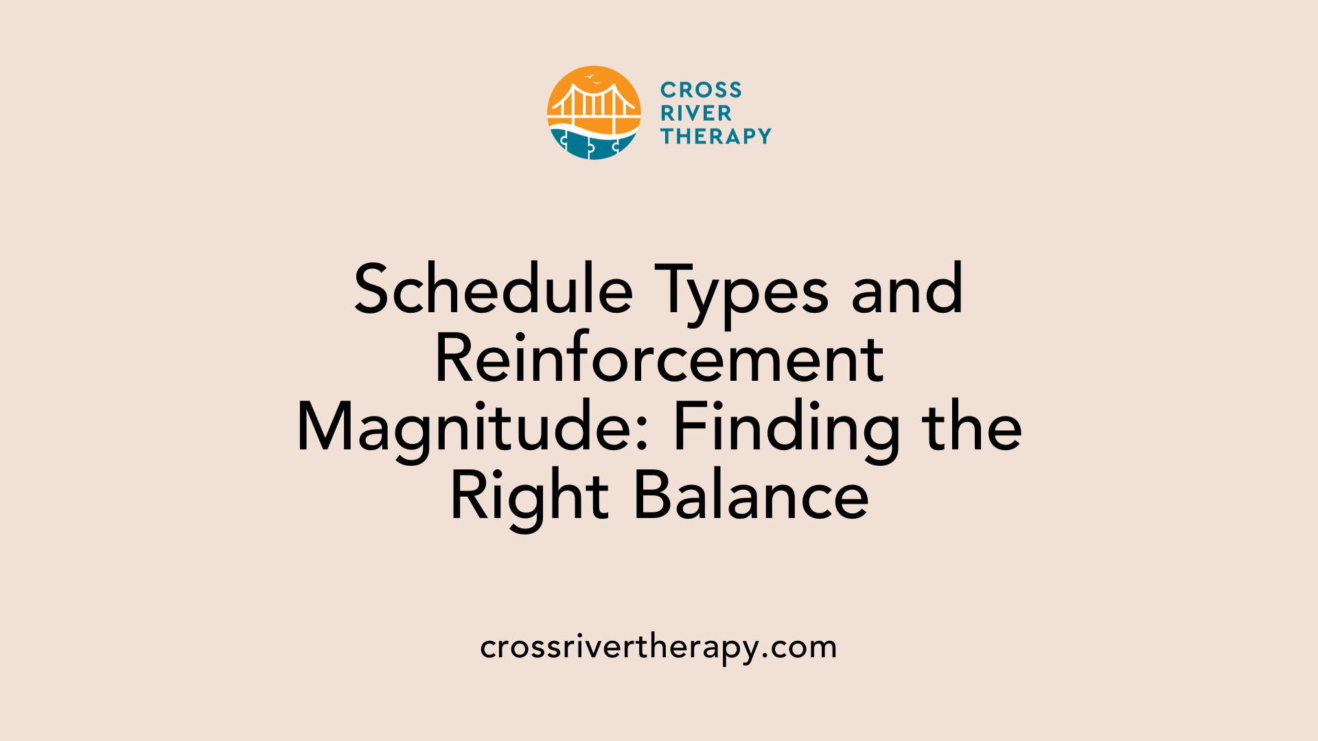 Schedule Types and Reinforcement Magnitude: Finding the Right Balance