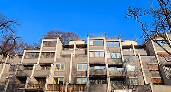 concrete apartment building