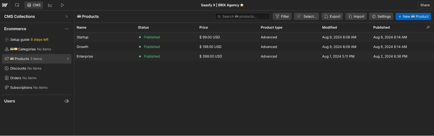 Saasfy X Webflow Template And Ui Kit - Ecommerce Collection