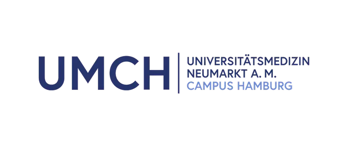 UMCH Universitätsmedizin Neumarkt A. M. Campus Hamburg Schriftzug.