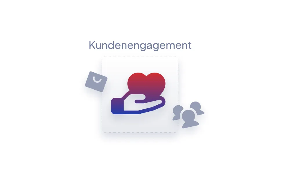 Digitale Signage-Software für Kundenengagement mit Herz-Symbol