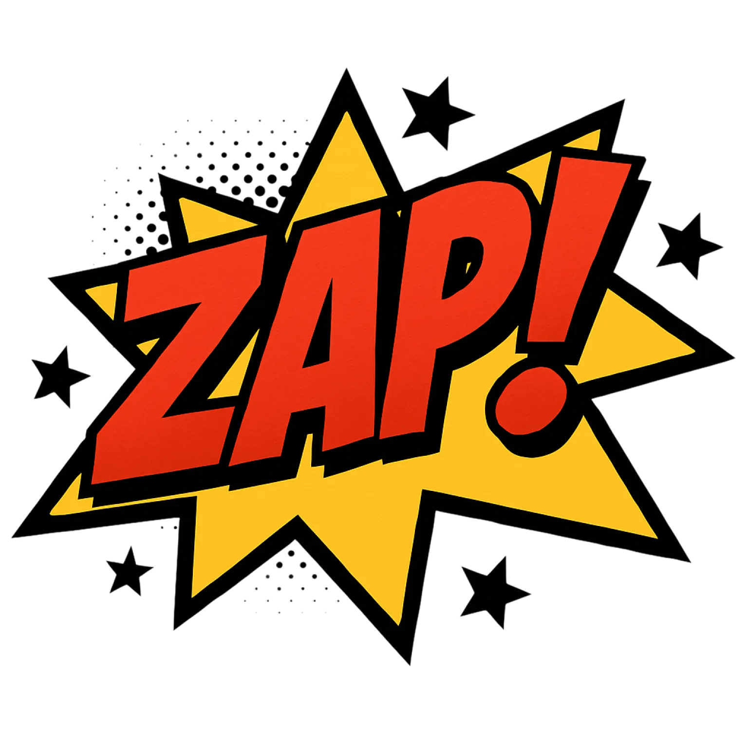 Pop art style "Zap!"