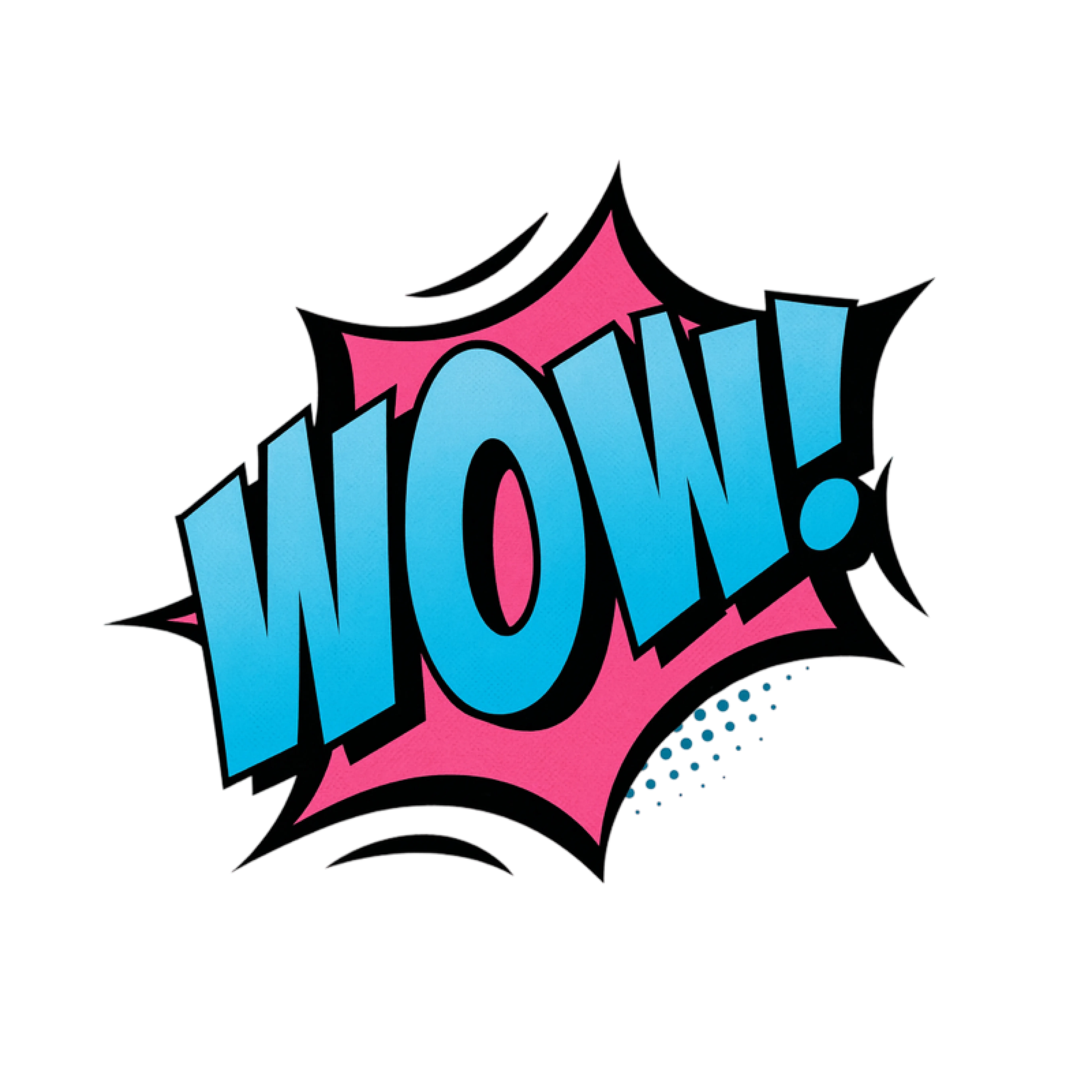Pop art style "Wow!"