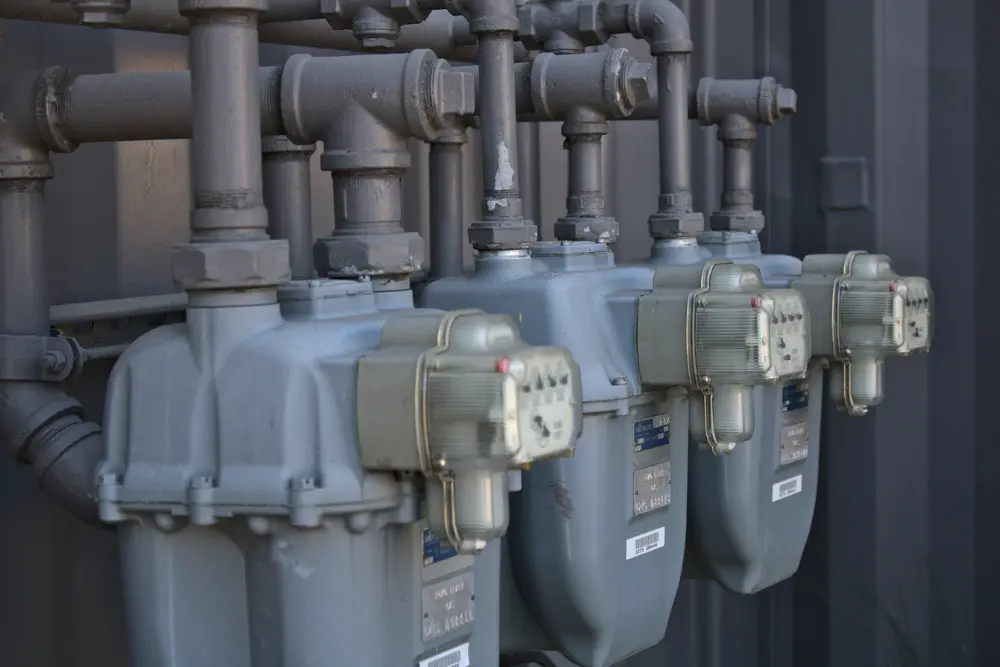 Gaszähleranlage mit mehreren Messgeräten