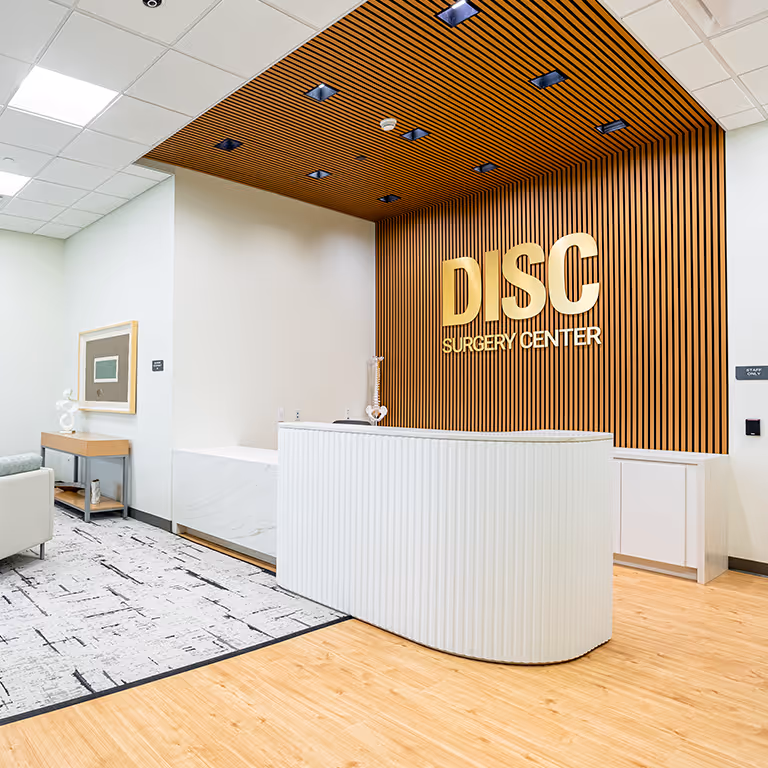 DISC surgery center lobby