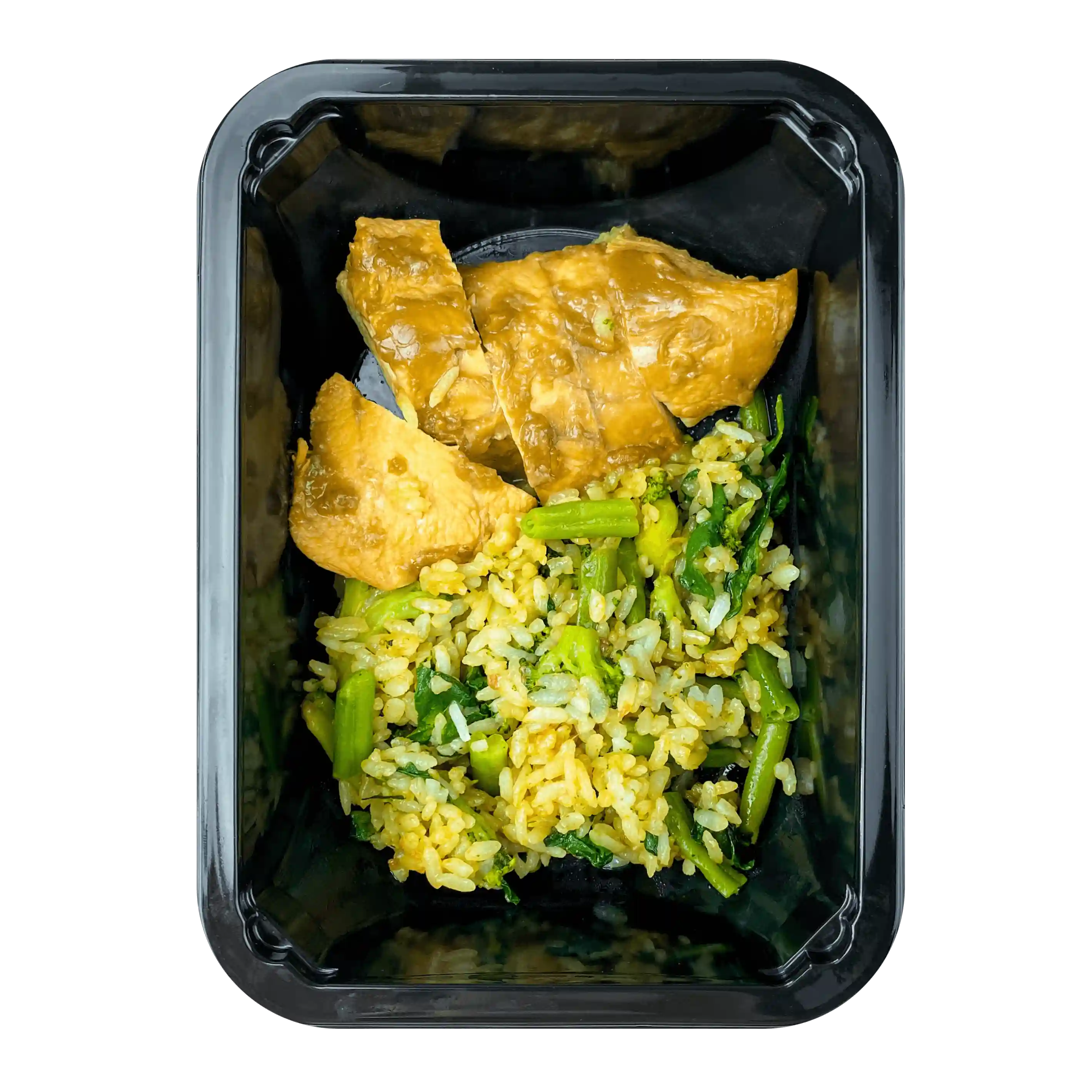 Куриная грудка в соусе Унаги с азиатским рисом