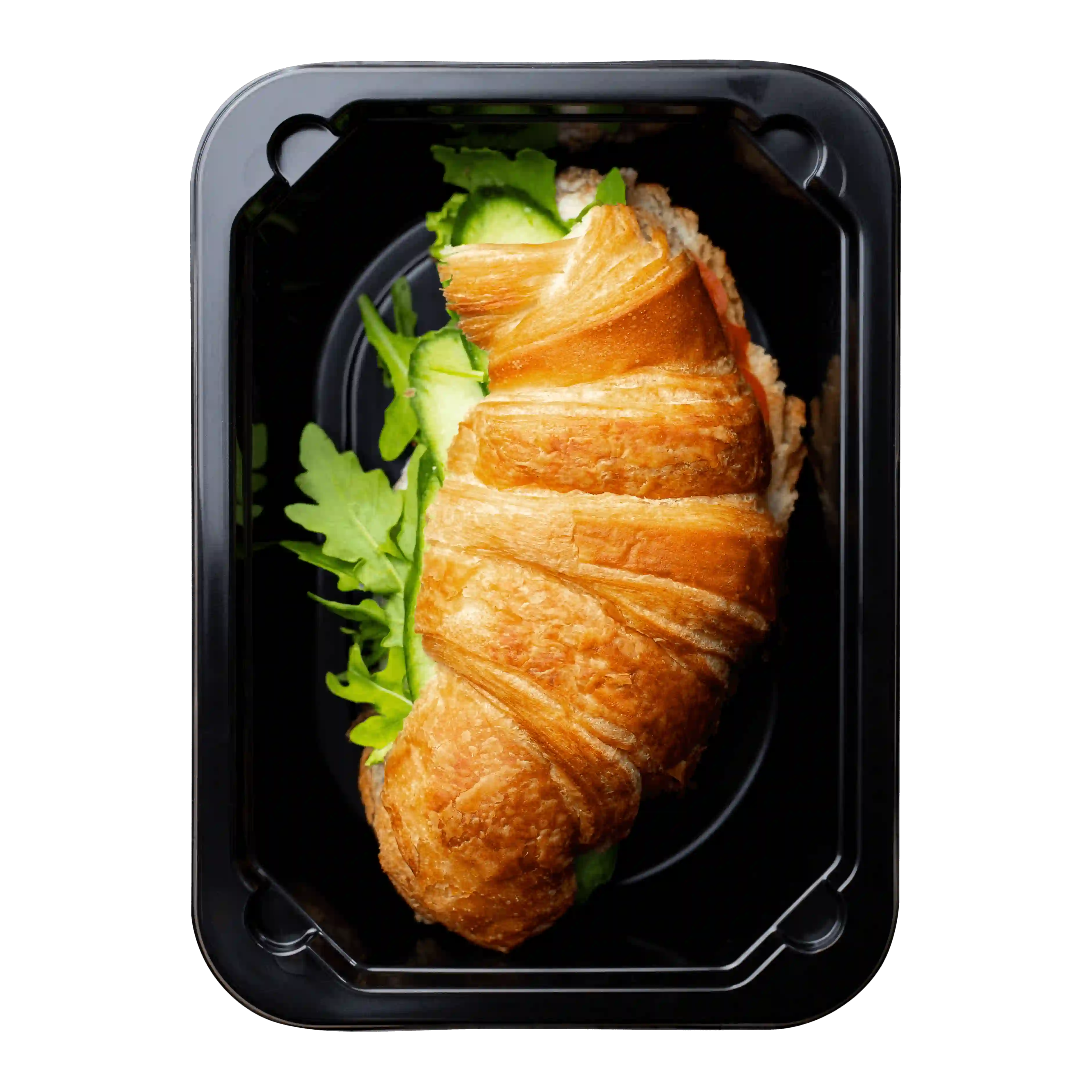 Круассан с яйцом и куриным филе