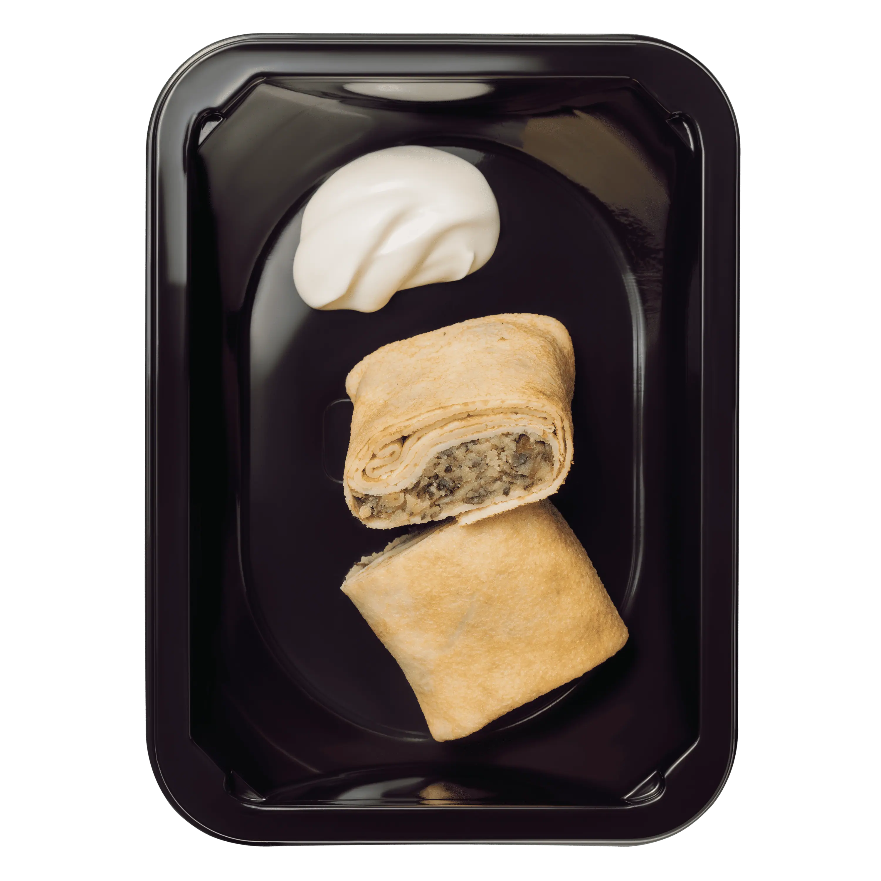 Блинчики с грибами и картофелем