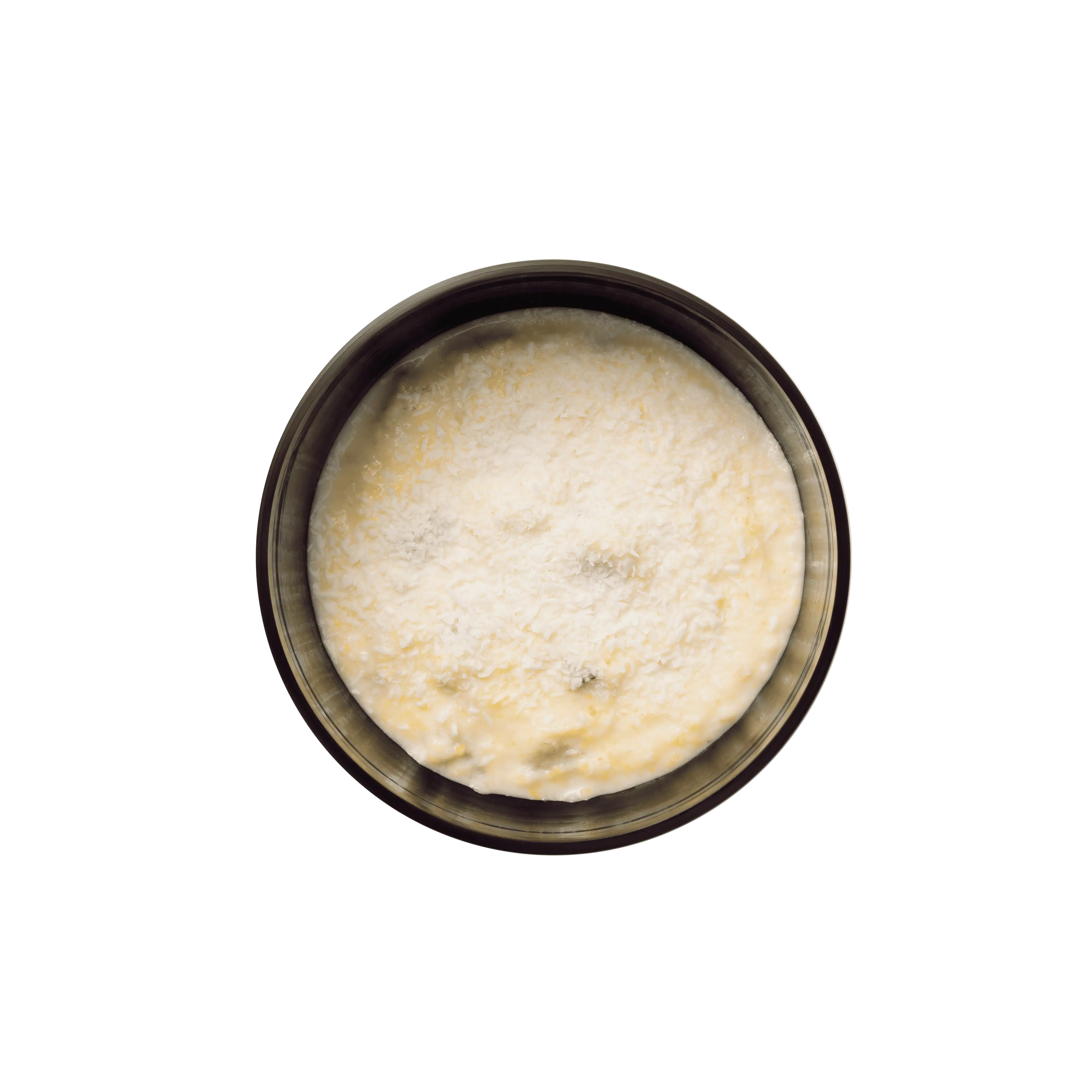 Кукурузная каша с бананом и кокосовой стружкой