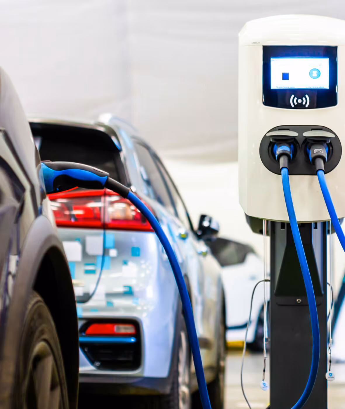 Electrical vehicle charging station on site