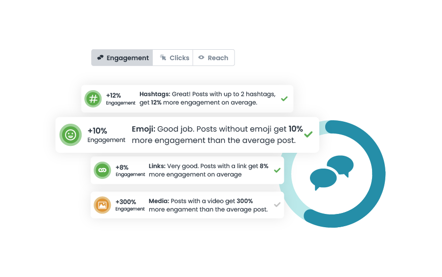 Optimize social media posts for better results and engagement.