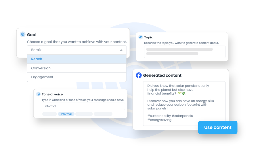 AI content generator for fast and effective social media copy.