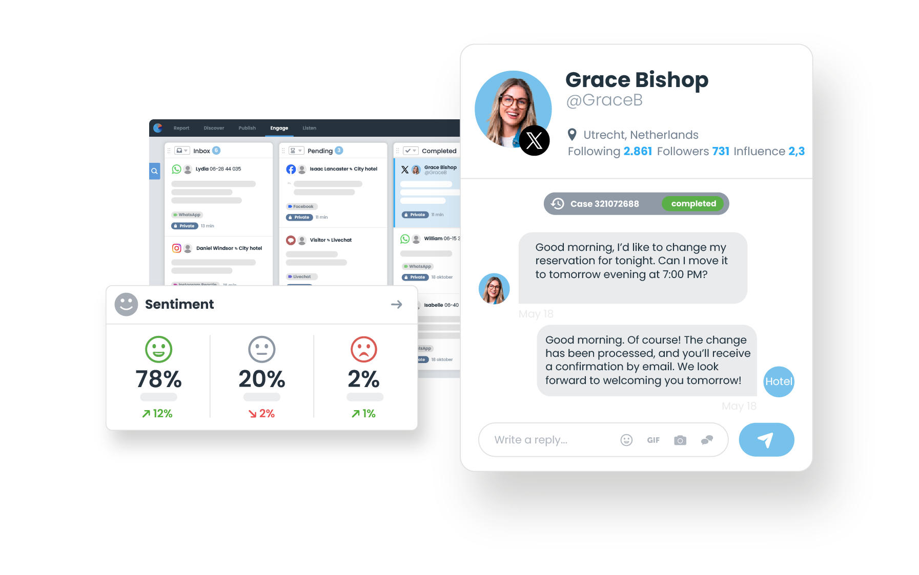 Fast and personal customer service visual