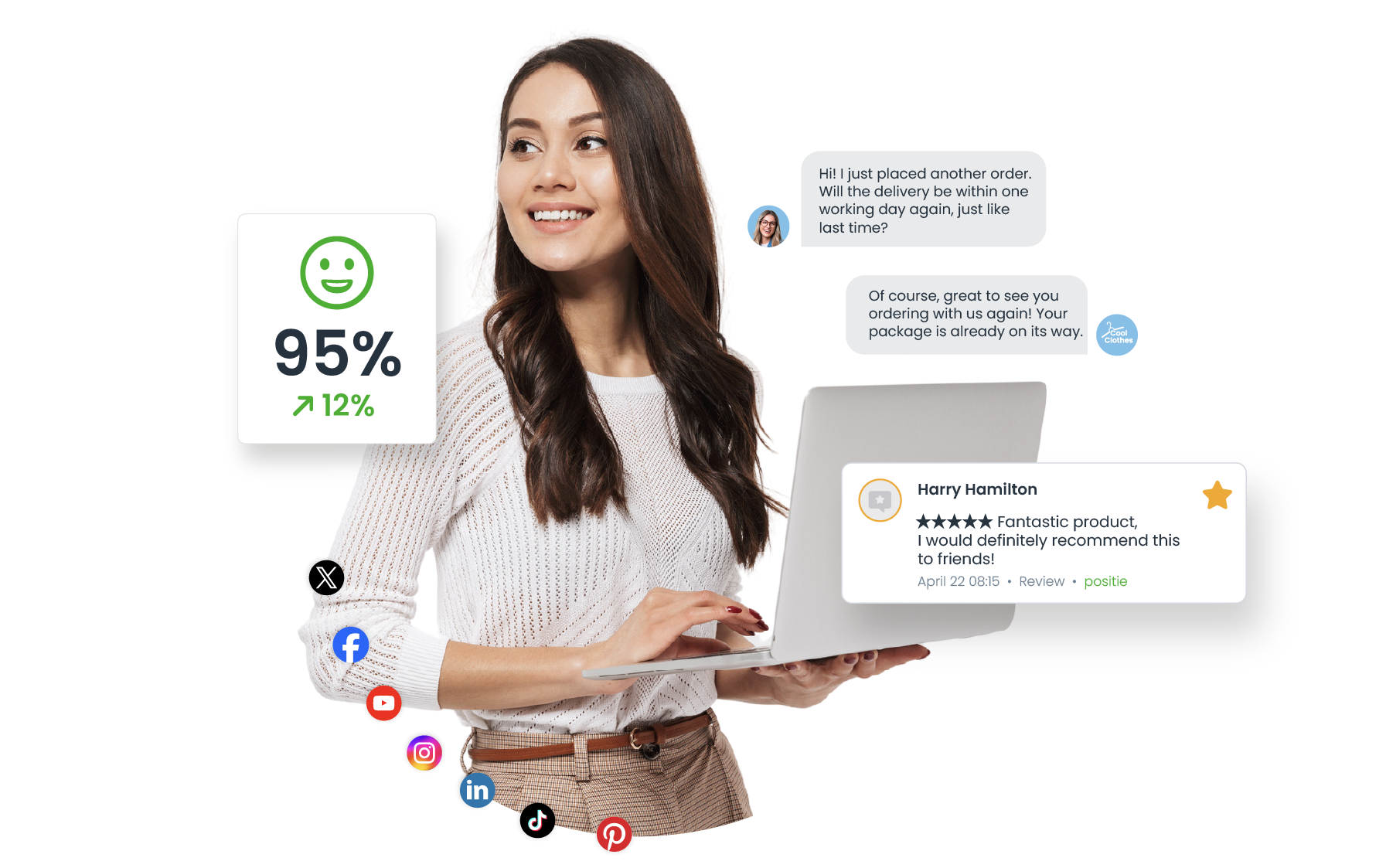 Turn satisfied buyers into loyal customers visual