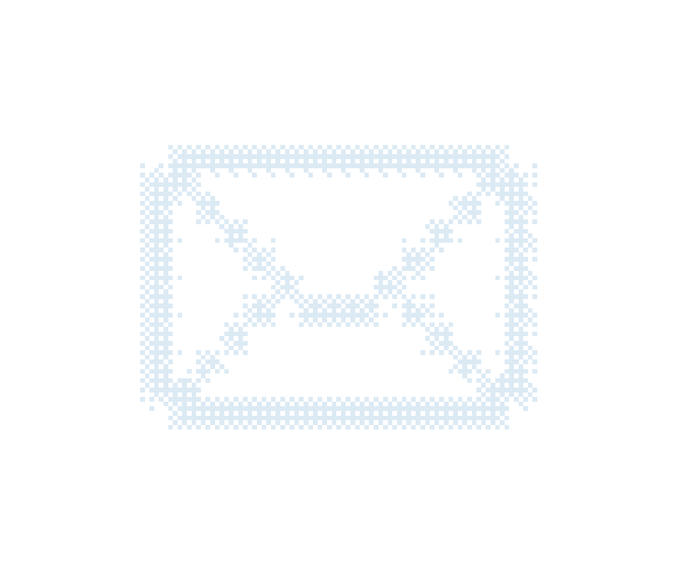 Icône d'une enveloppe en bitmap