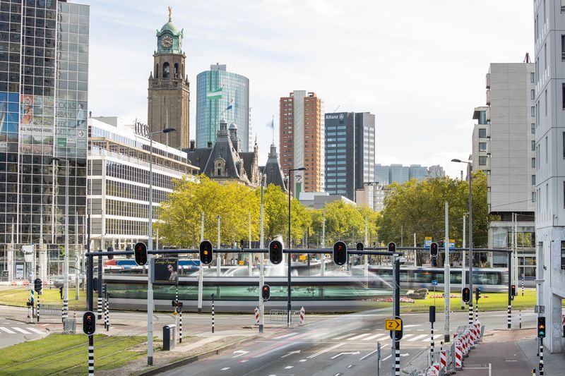 De Coolsingel in Rotterdam is een mooi voorbeeld van een project waaraan Marcel heeft bijgedragen.