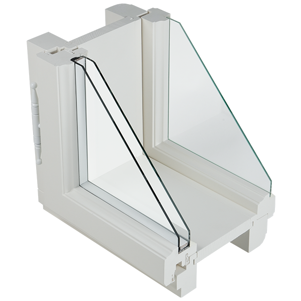 Špaletové okno s vnútorným izolačným dvojsklom