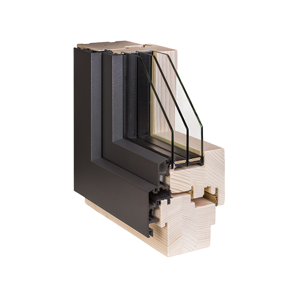 Drevohliníkové okno GS-200