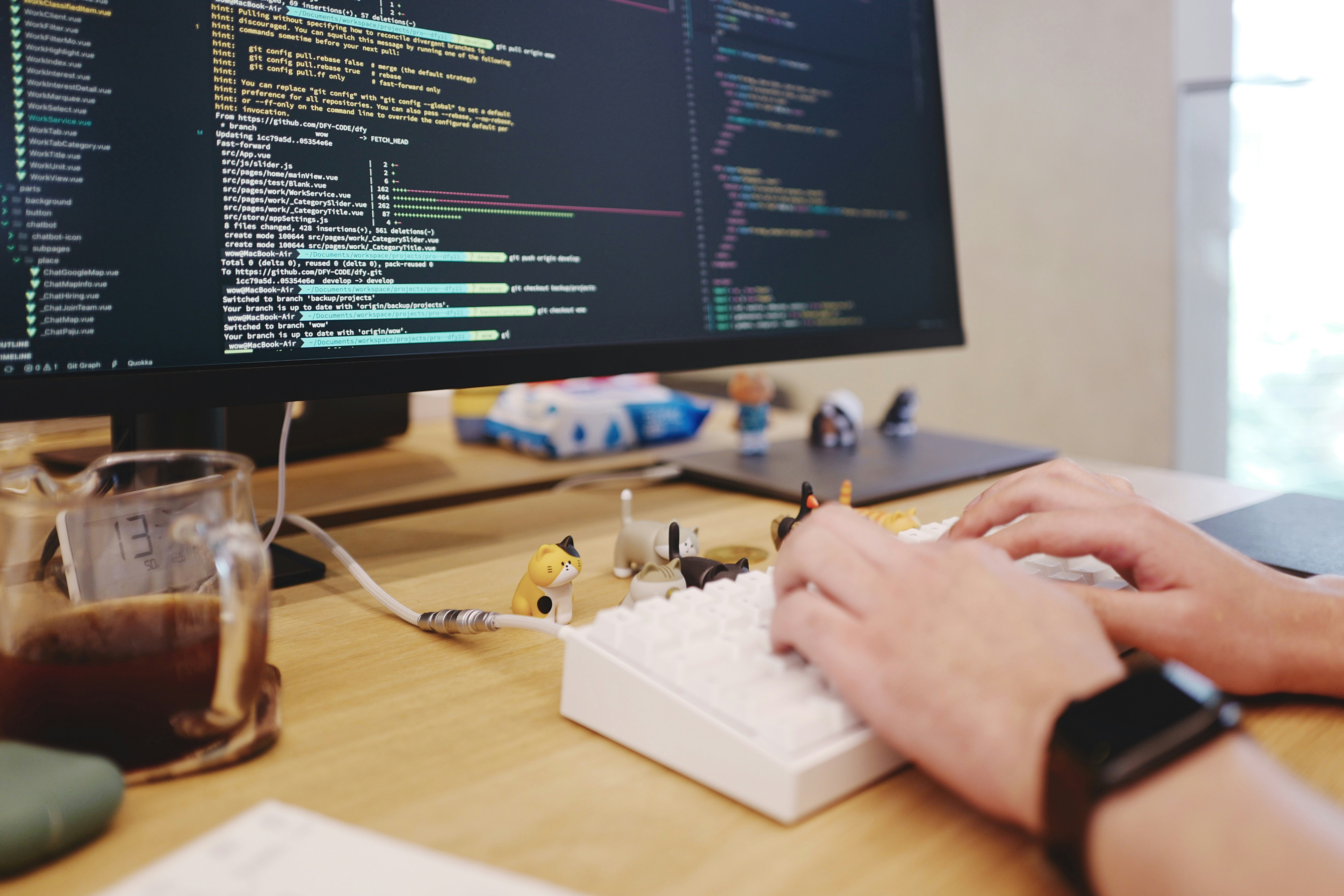 Bildschirm mit Code (Maschinelles Lernen)