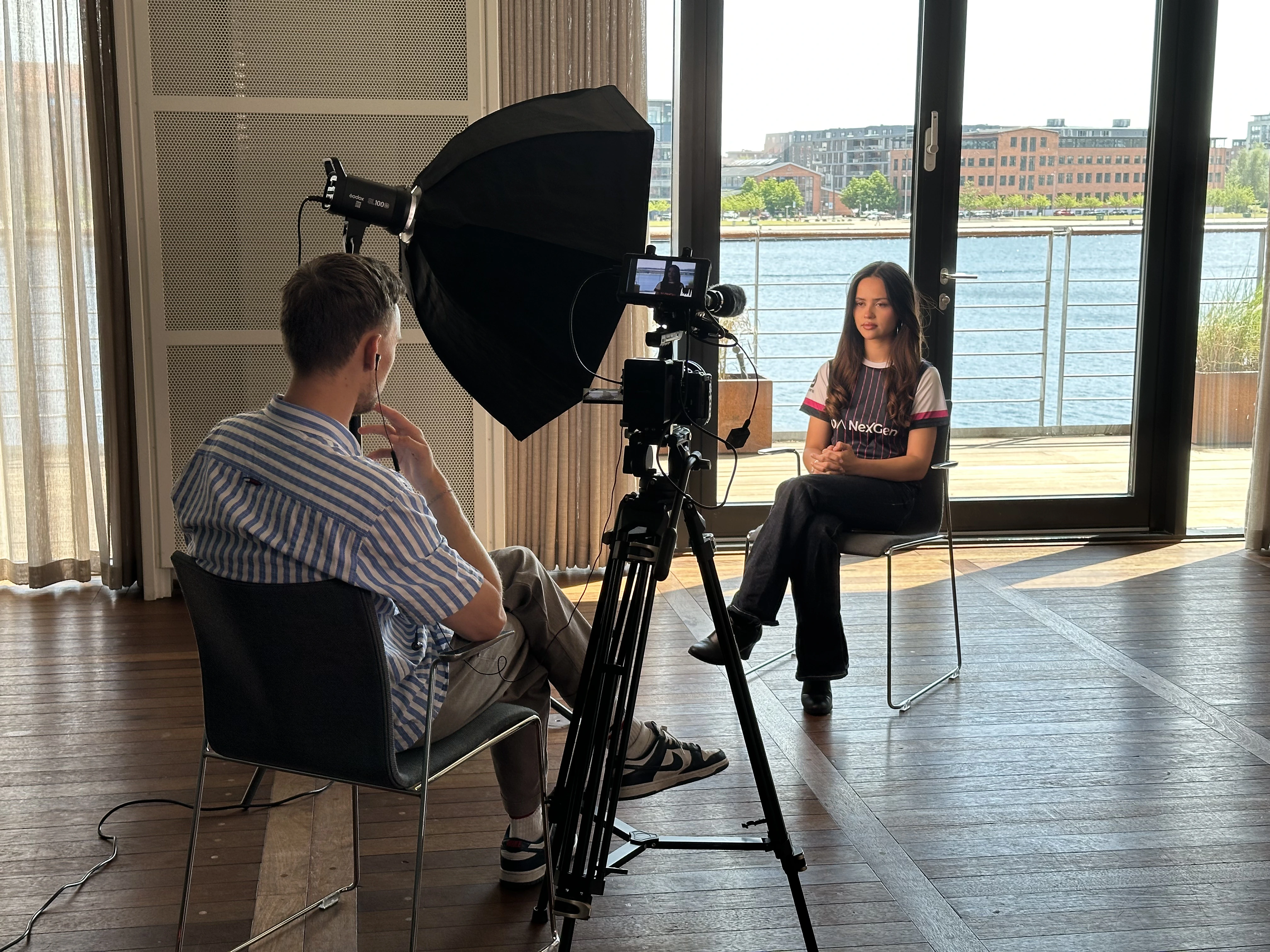UNCORE conducting a video interview