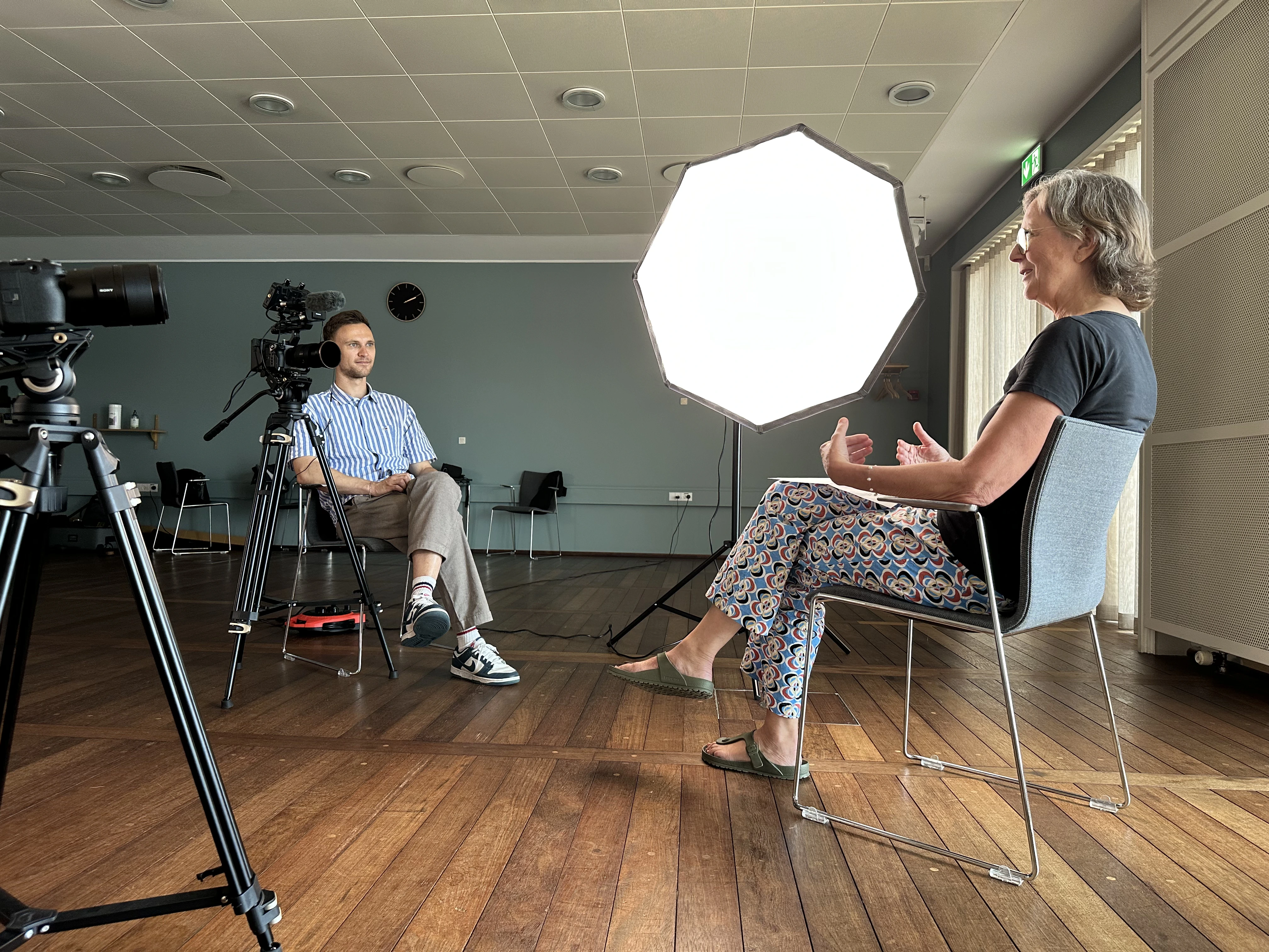 UNCORE conducting an interview with IDA