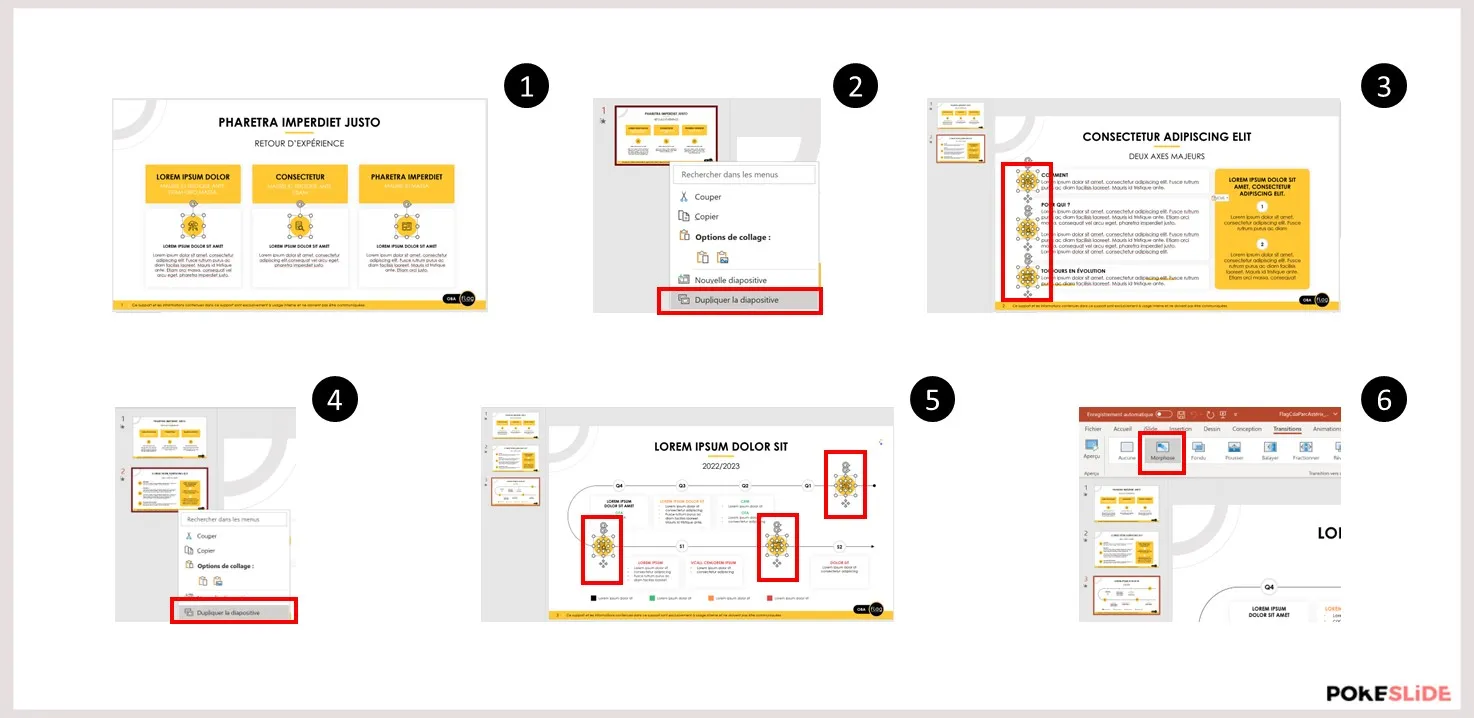 Tuto - transition powerpoint déplacement