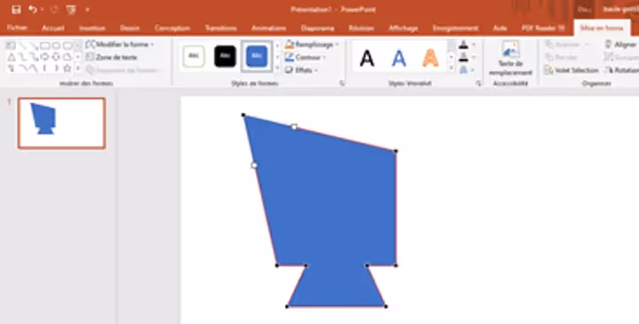 Forme personnalisée powerpoint 13