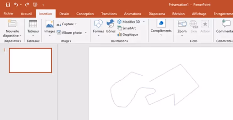 Forme personnalisée powerpoint 2