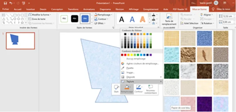 Forme personnalisée powerpoint 14