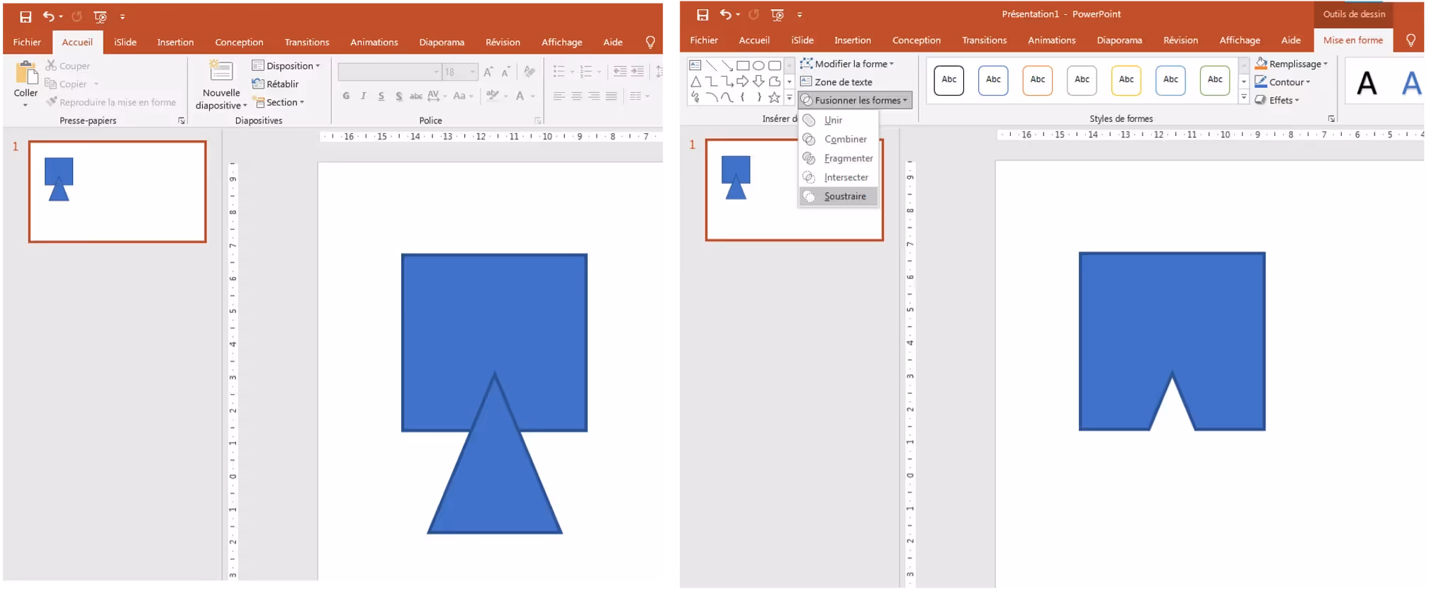Forme personnalisée powerpoint 11