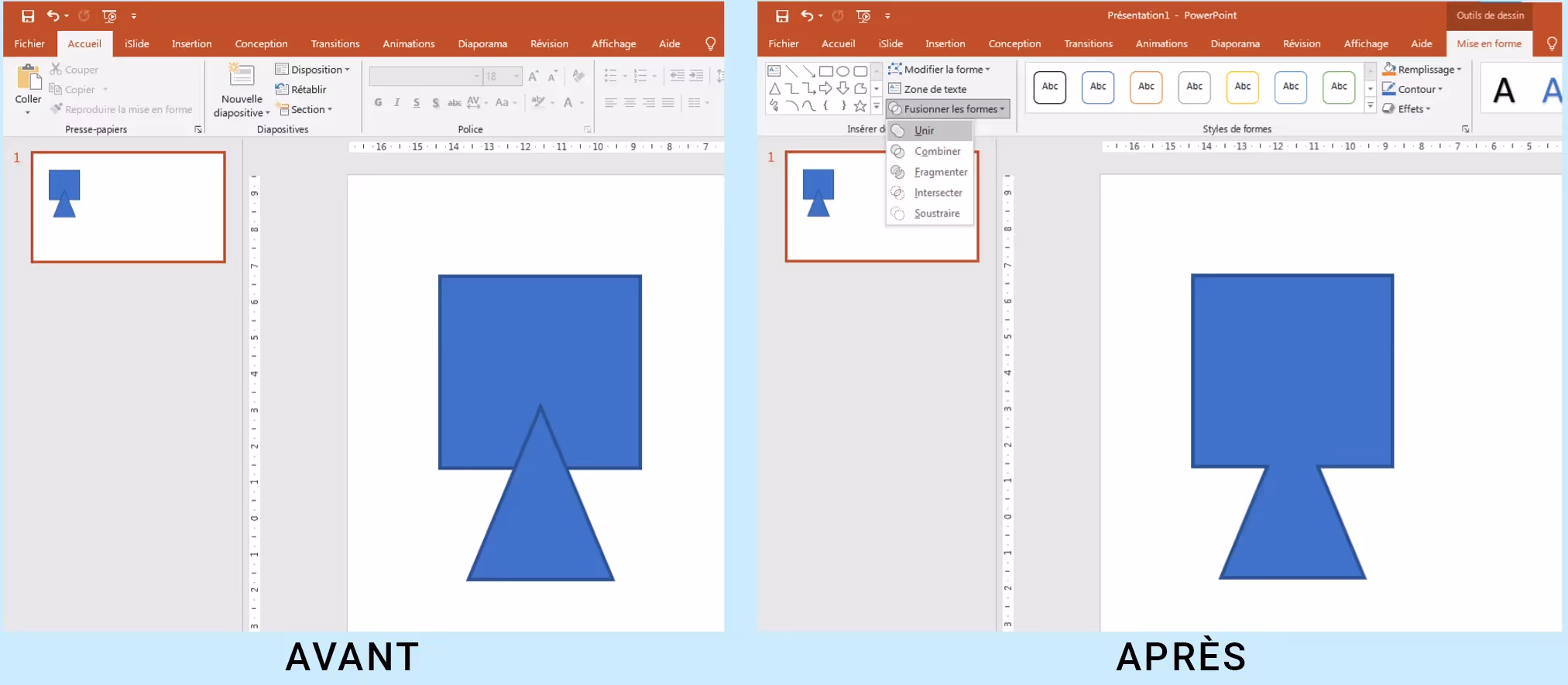 Forme personnalisée powerpoint 8