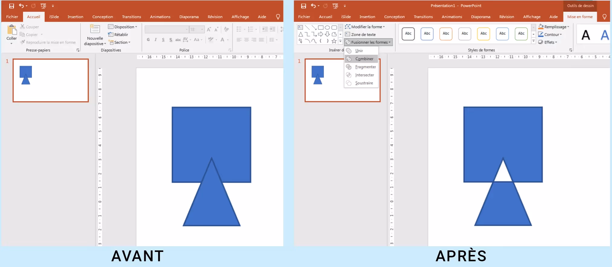 Forme personnalisée powerpoint 9