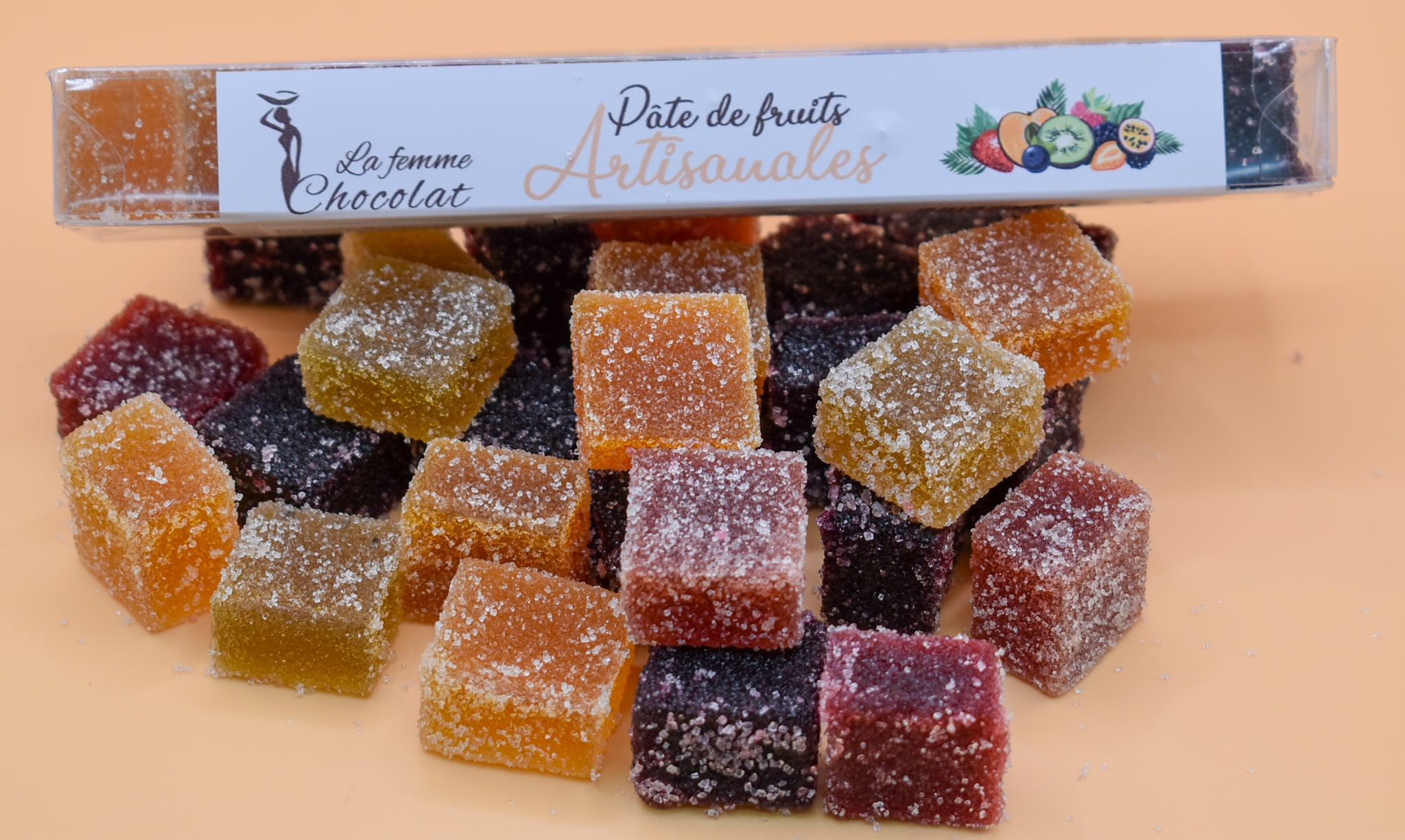 Pâtes de fruits artisanales colorées – La Femme Chocolat