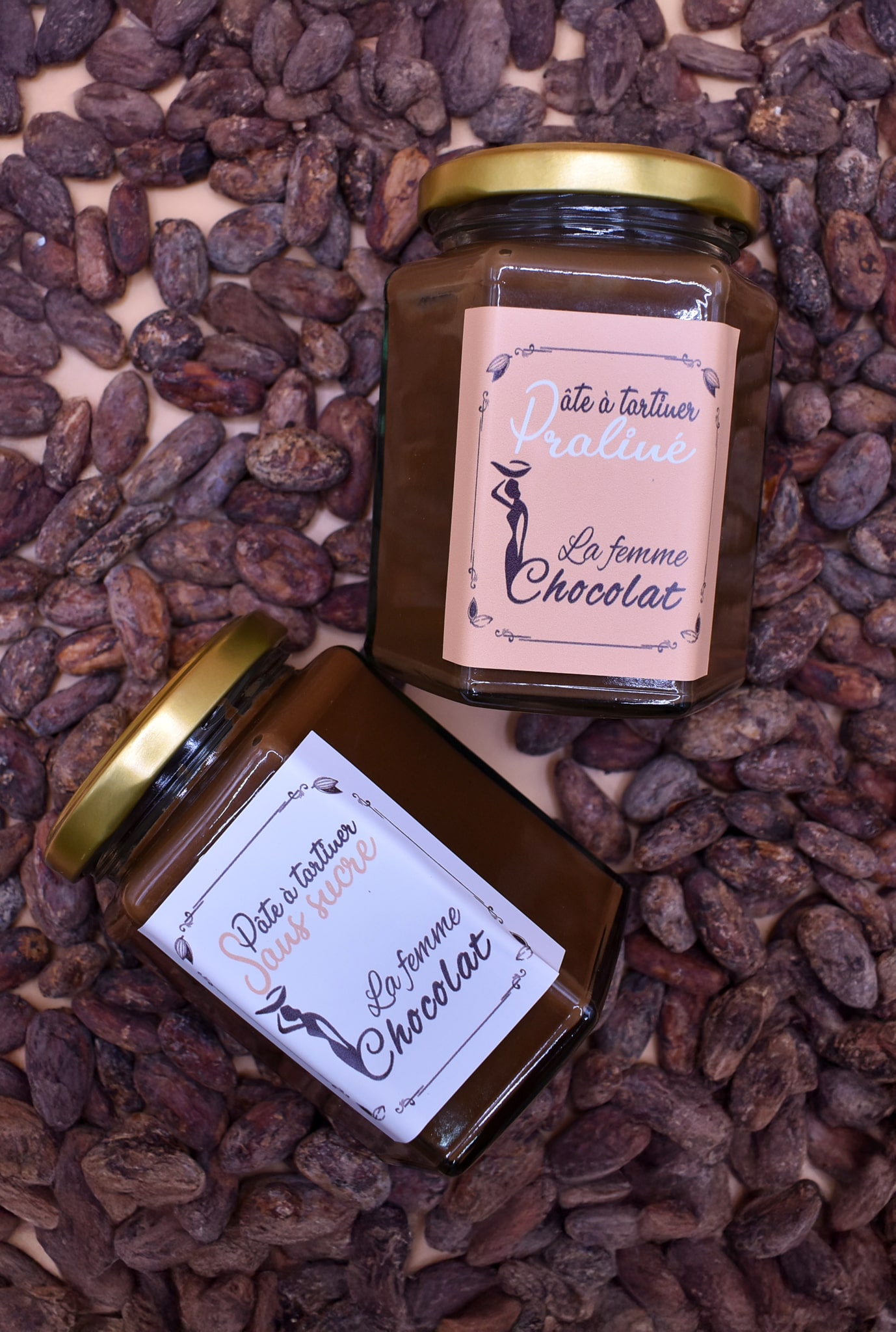 Pâte à tartiner artisanale sans sucre La Femme Chocolat