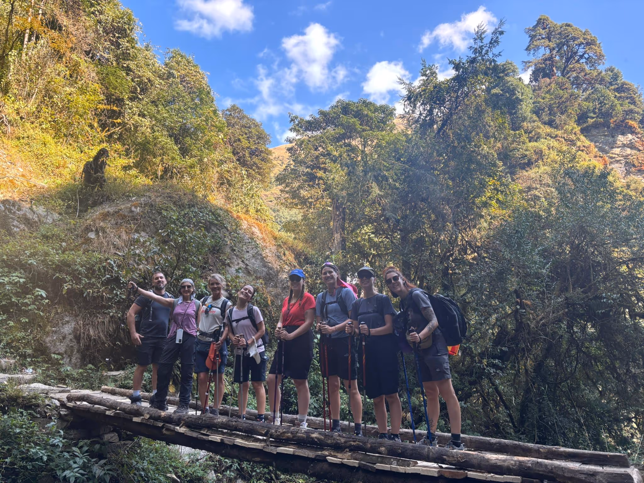 Groupe Basalte en randonnée au cœur de la nature népalaise