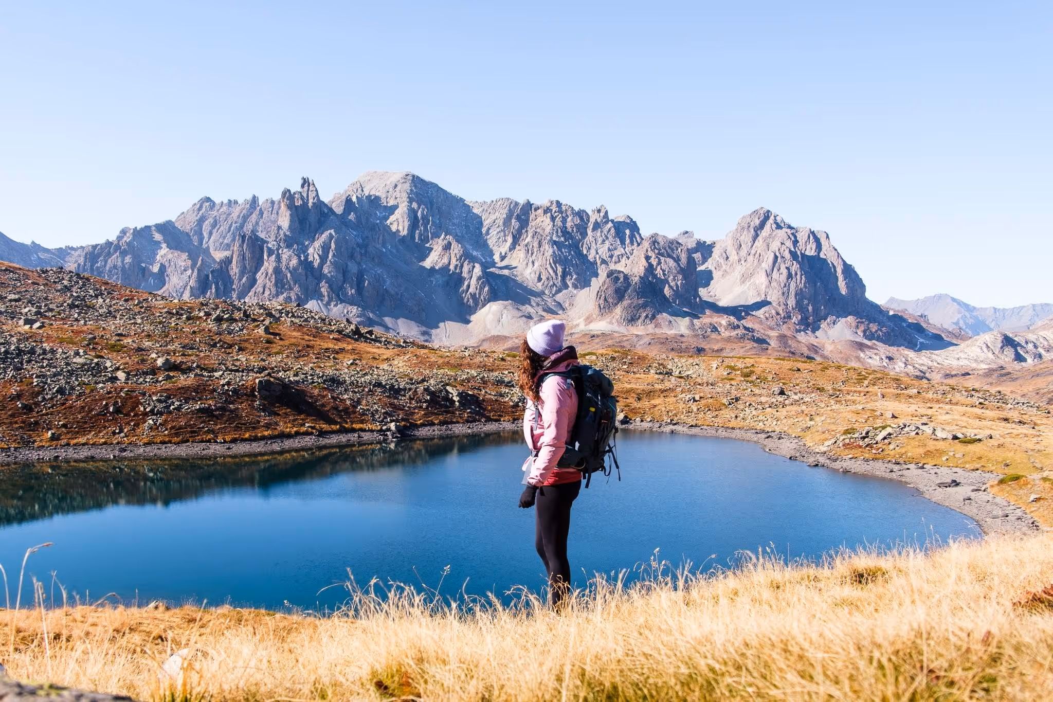 Arrivée, 3 207 m — jour 1 du trek Le week-end pour s'émerveiller, massif des Écrins en France.