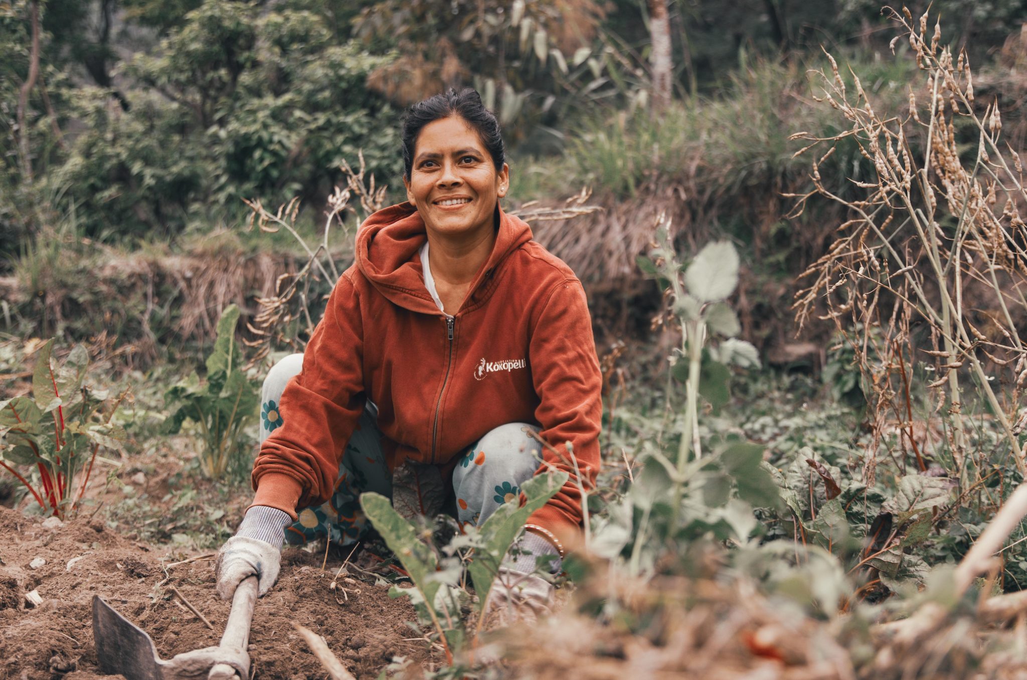 Jardin en permaculture de l'éco-lieu de Claire au Népal — Yoga Trek.