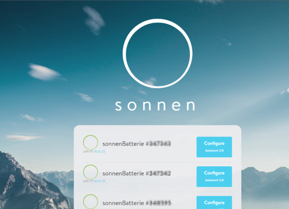 Find my sonnen battery