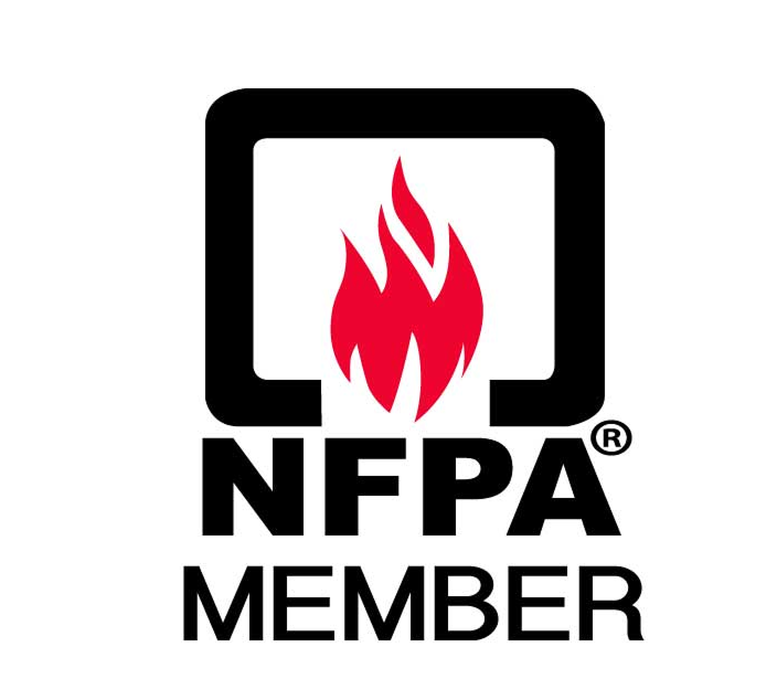Fire protection license badge labeled C-16 contractor.