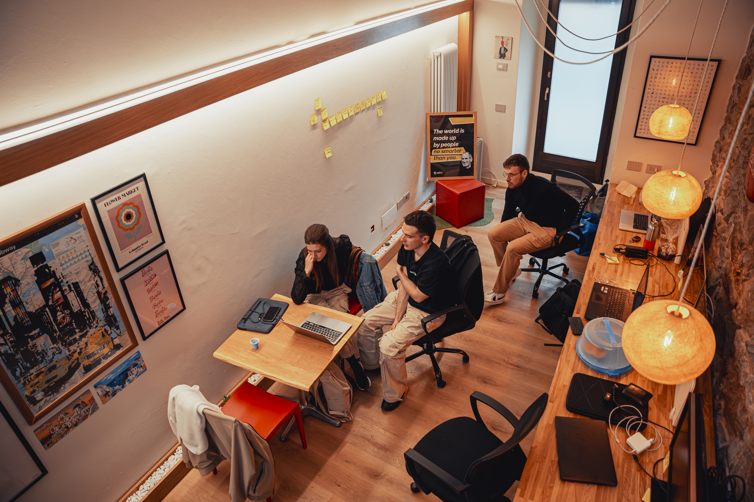 [background image] image of collaborative meeting (for a game development company)