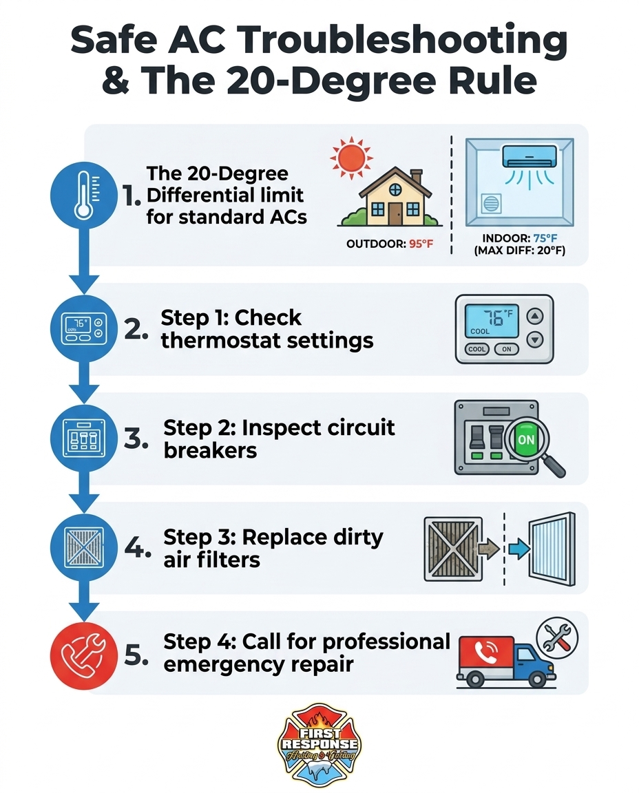 Safe AC Troubleshooting & The 20-Degree Rule