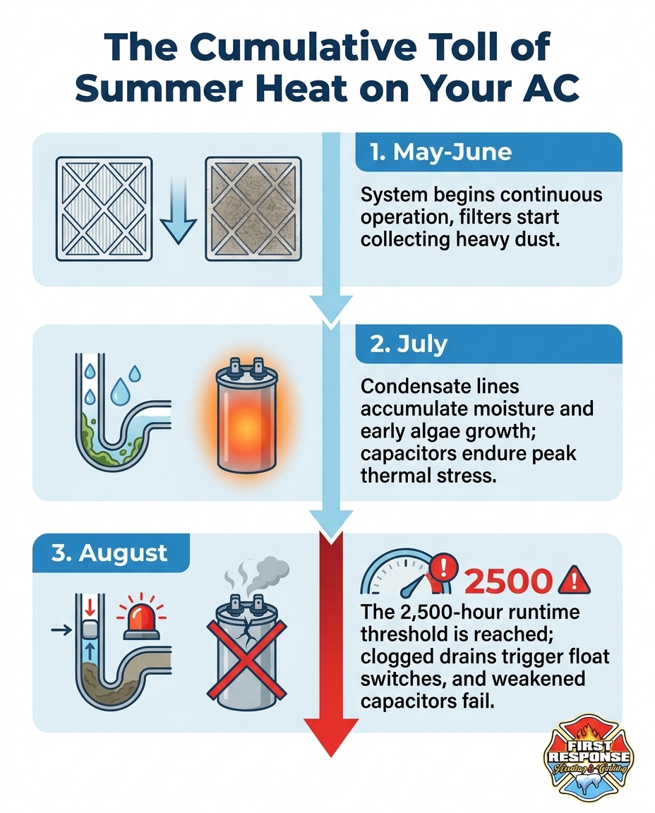 The Cumulative Toll of Summer Heat on Your AC